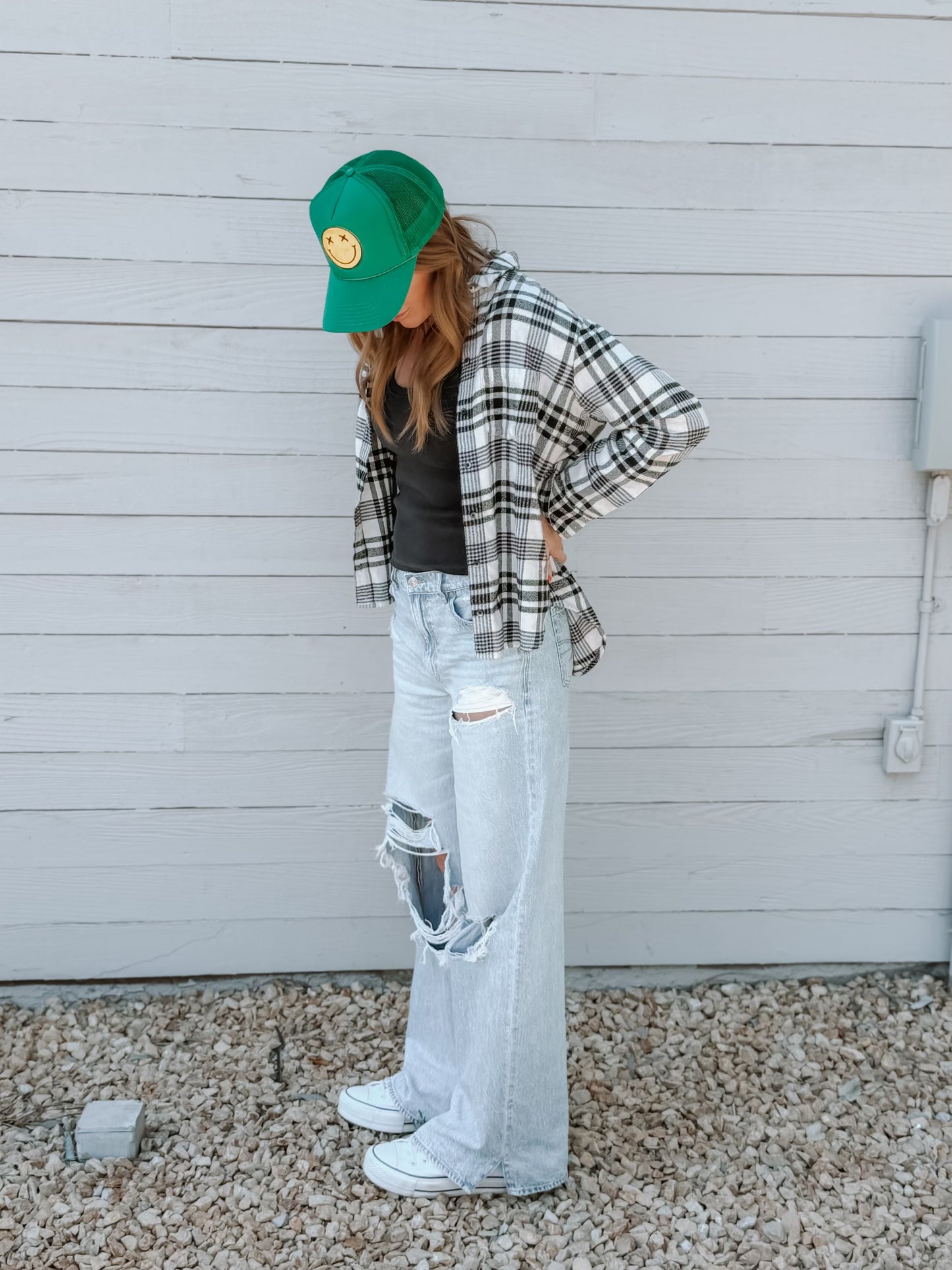 Smiley Trucker Hat (Multiple Colors)
