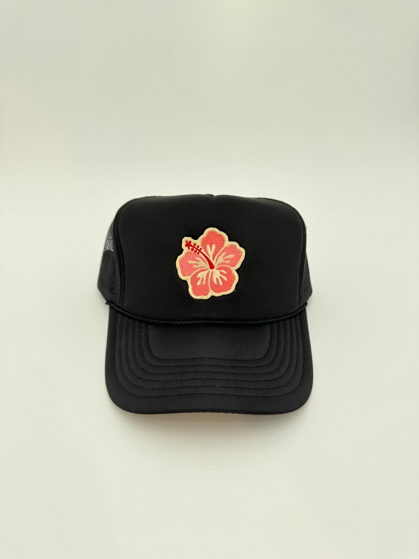 Pink Hibiscus Trucker Hat (Multiple Colors)