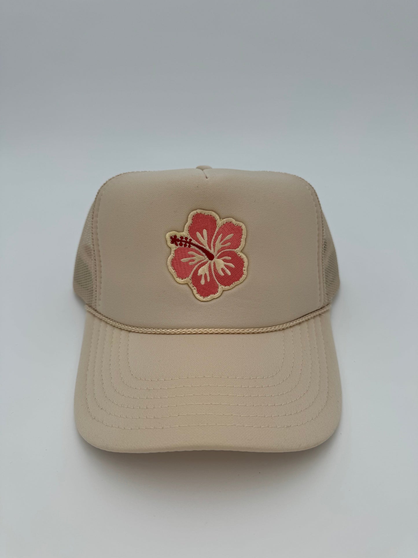Pink Hibiscus Trucker Hat (Multiple Colors)