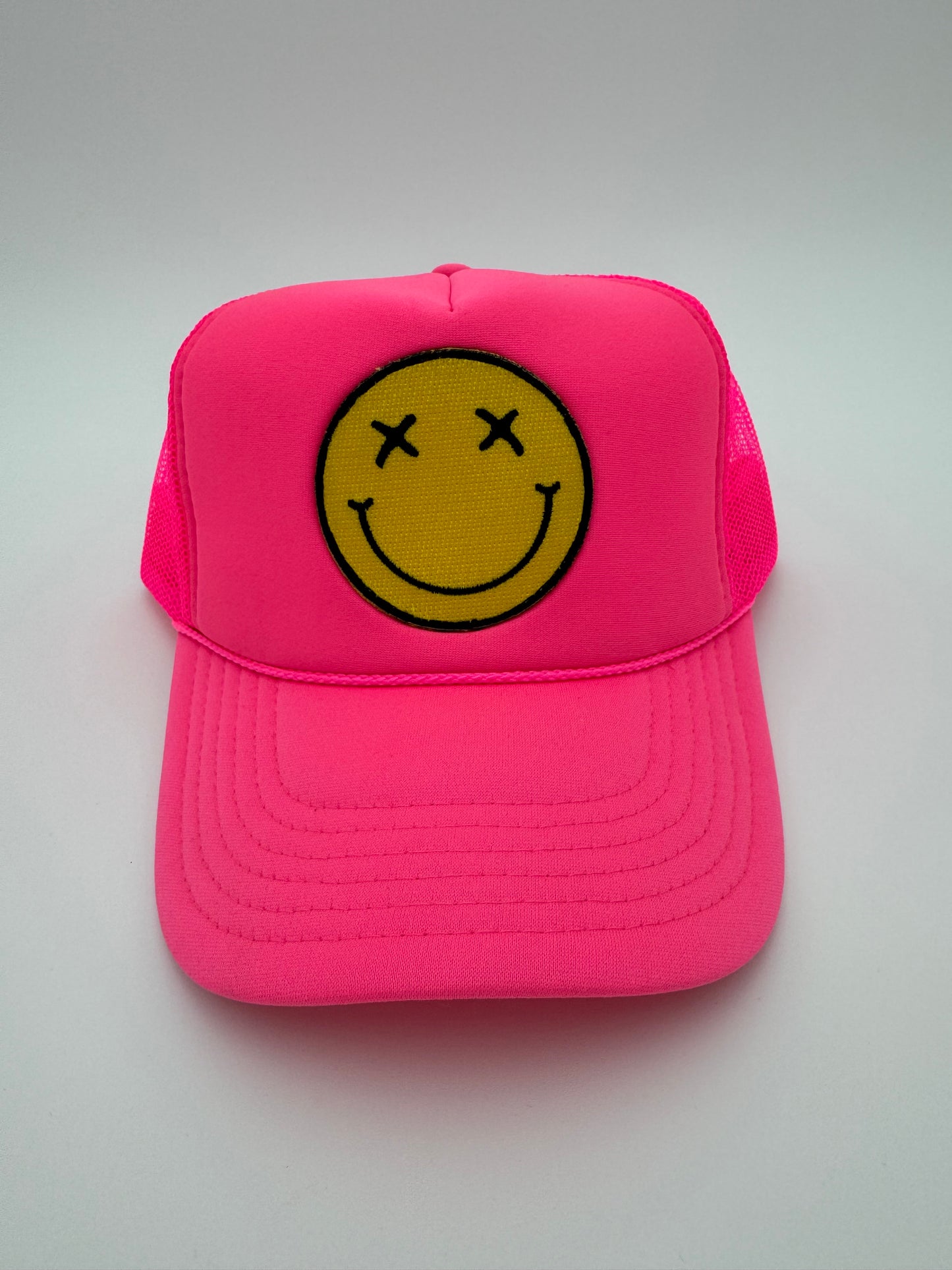 Smiley Trucker Hat (Multiple Colors)
