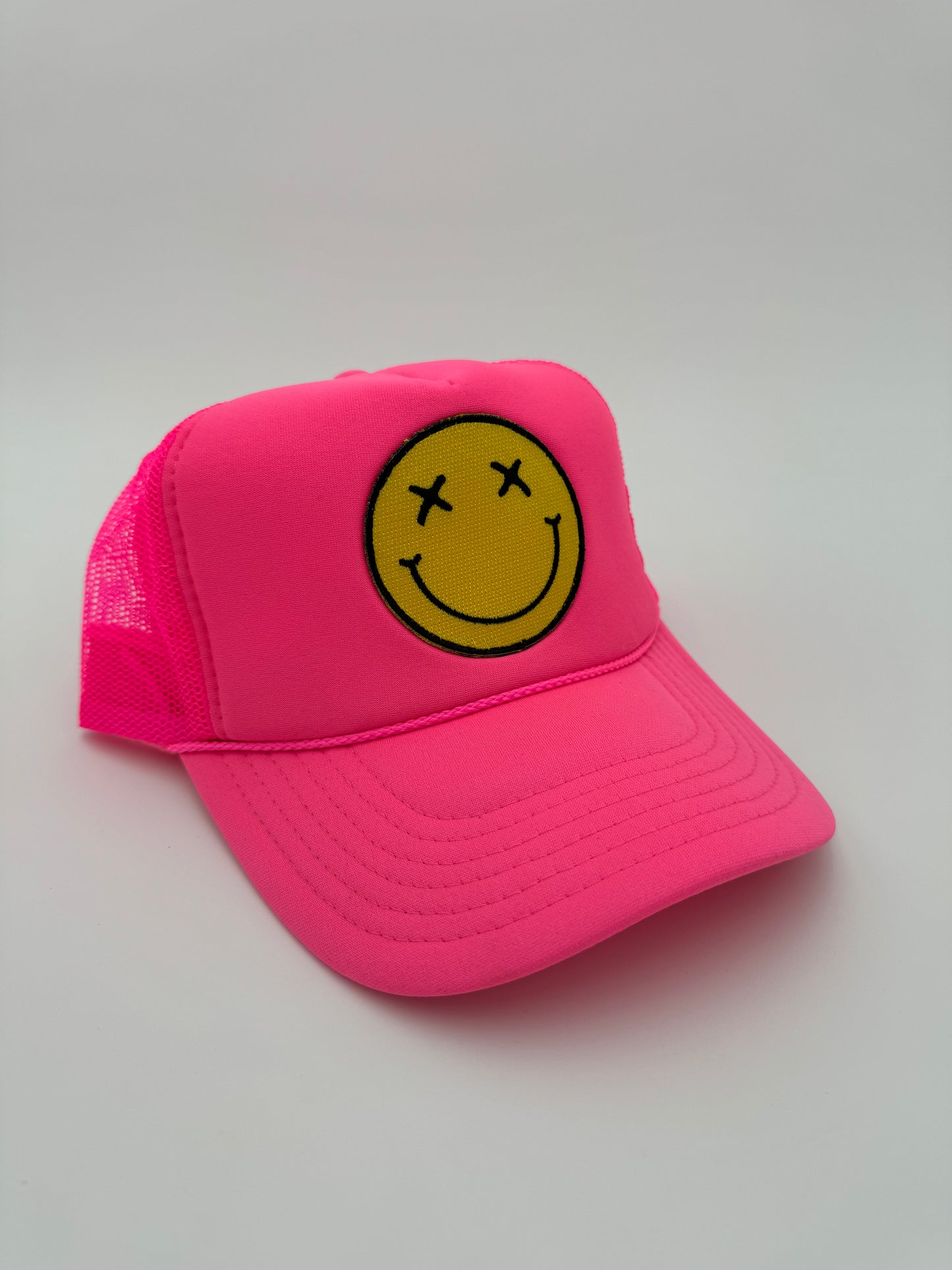 Smiley Trucker Hat (Multiple Colors)